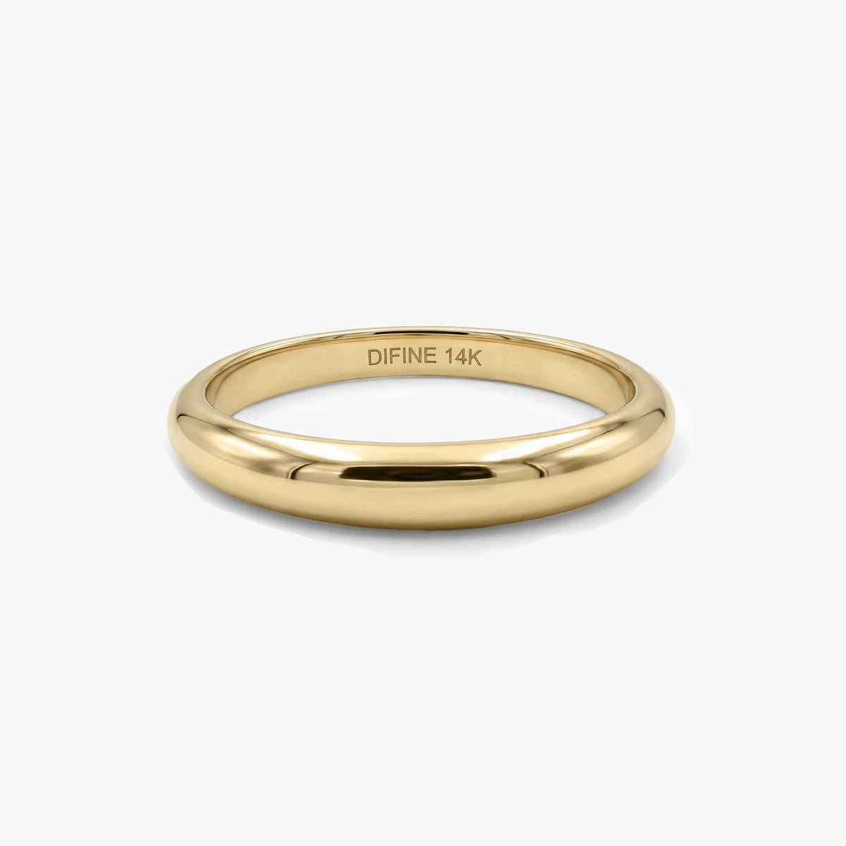 RoseWhiteModel Dome Gold Ring
