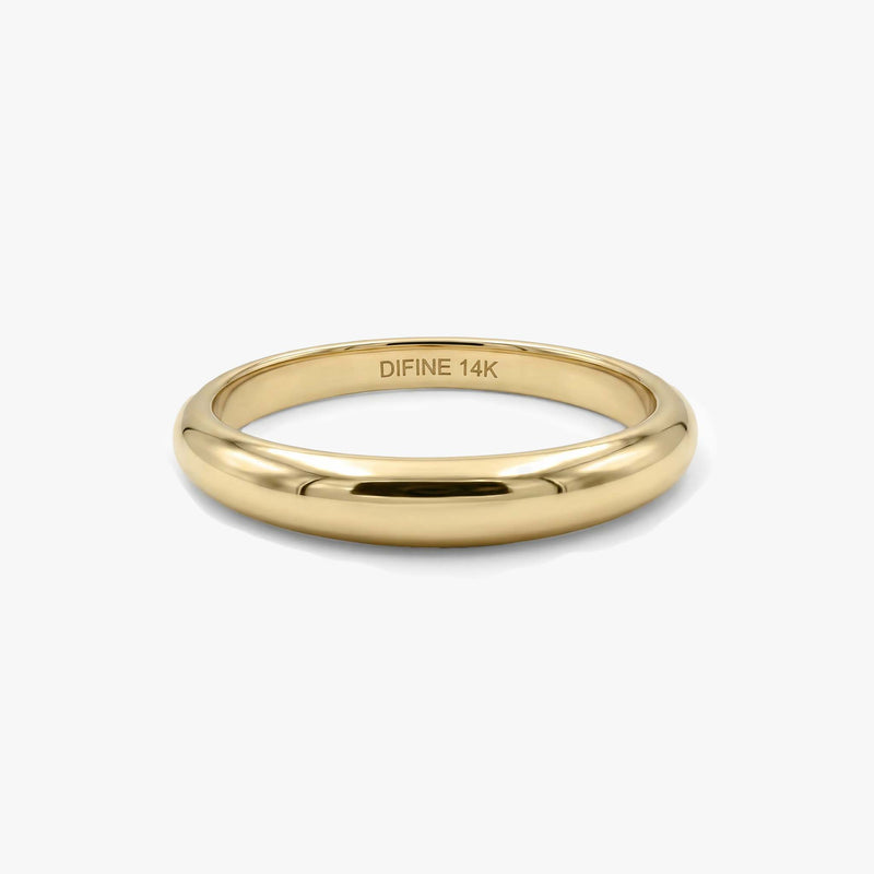 RoseWhiteModel Dome Gold Ring