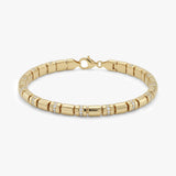 Solid Gold Bracelet with Diamond