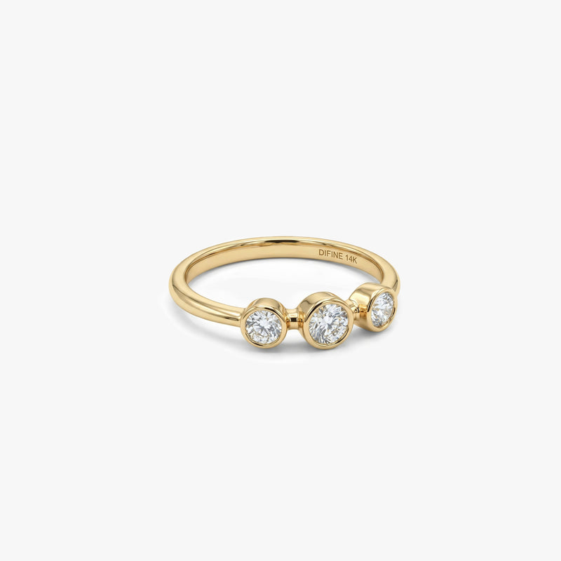 Gold Trio Lab-Grown Diamond Ring