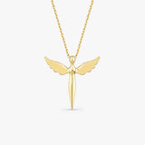 Gold Archangel Michael Necklace